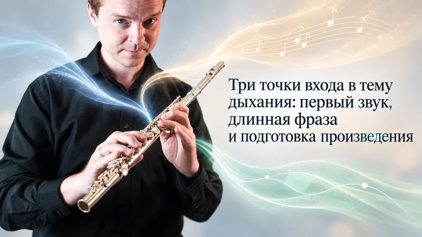 Как работать с дыханием на флейте: первый звук, длинная фраза и произведение