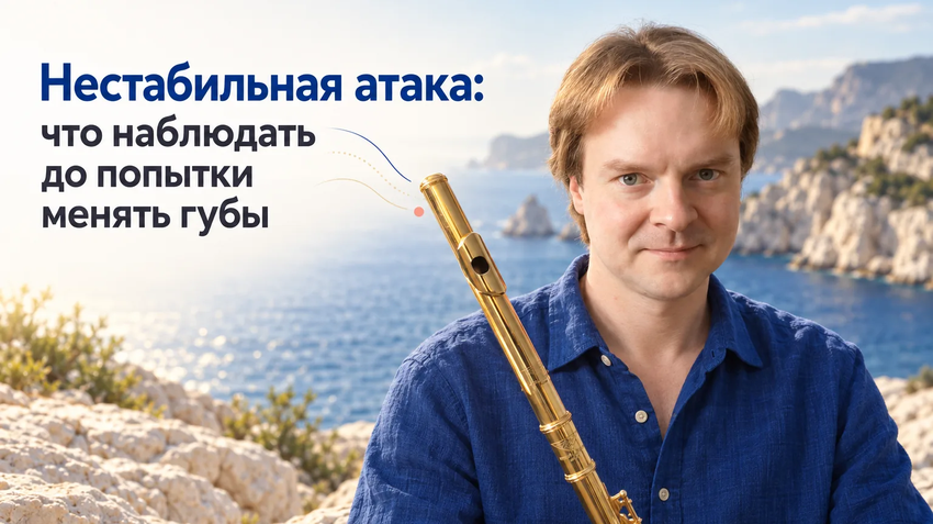 Что наблюдать, если начало звука на флейте нестабильно