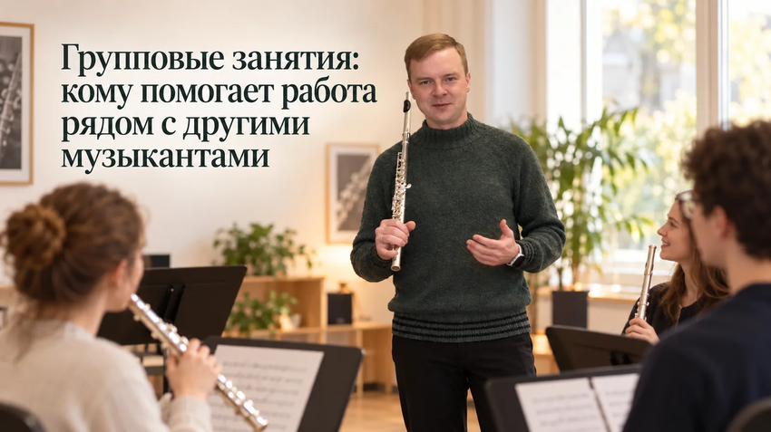 Кому подходят групповые занятия по флейте