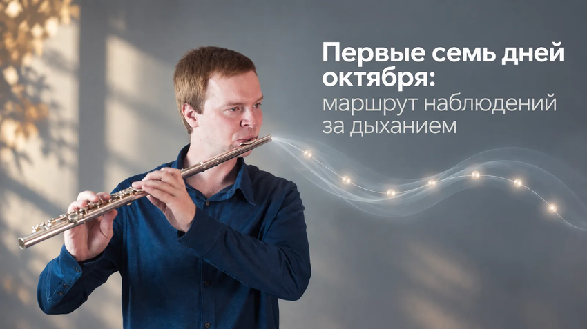 Как начать месяц работы над дыханием на флейте: маршрут наблюдений на первые семь дней