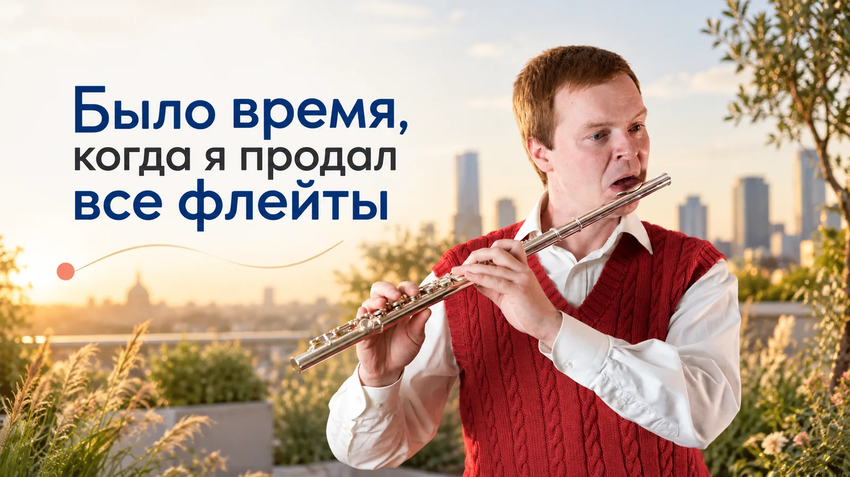 Я продал все флейты. Сегодня снова играю