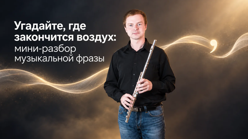 Как выбрать место вдоха во фразе на флейте