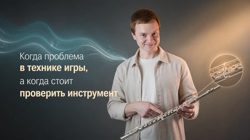 Когда проблема в технике игры, а когда стоит проверить флейту