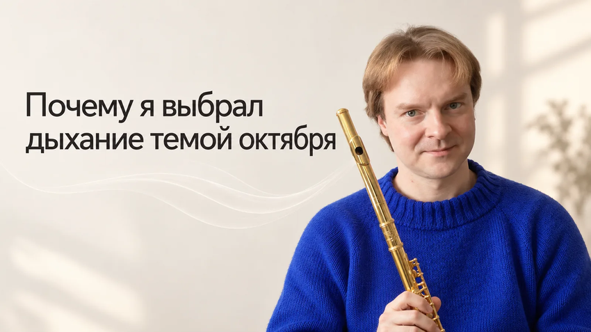 Дыхание на флейте как часть музыкальной фразы
