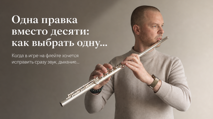 Фёдор Романов с флейтой: Одна правка вместо десяти: как выбрать одну задачу для занятий на 3 дня