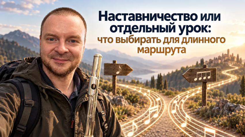 Наставничество или отдельный урок по флейте: что выбрать для длинного маршрута