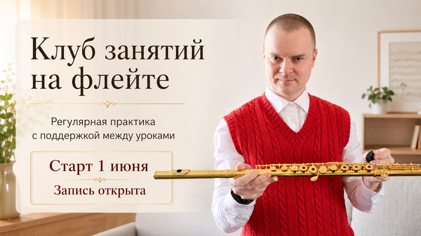 Flute lessons in a modern studio