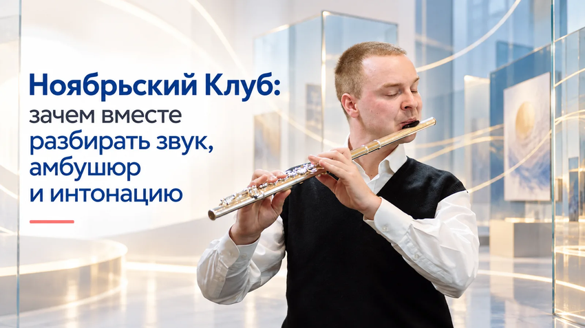 Звук, амбушюр и интонация: тема Клуба постоянства в ноябре