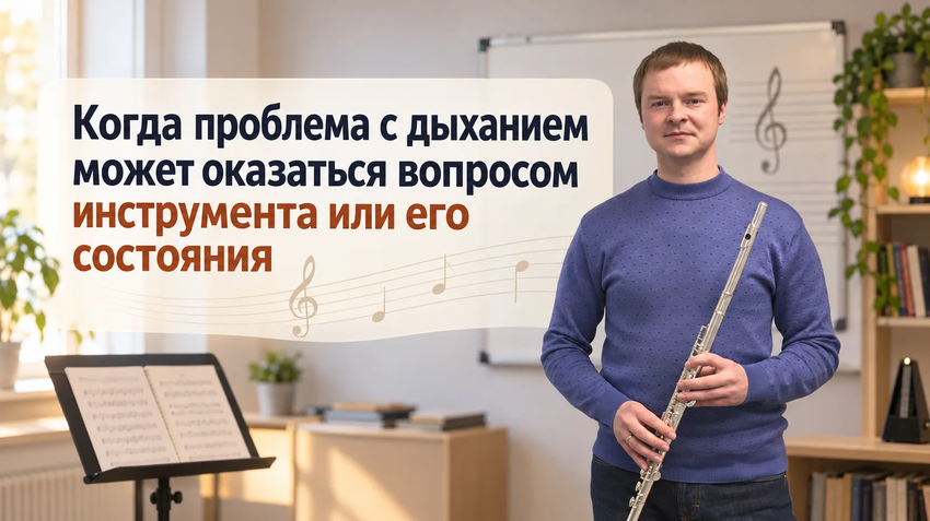Проблема с дыханием на флейте: когда стоит проверить инструмент