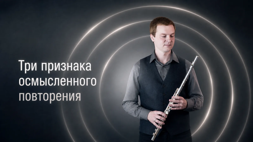 Осмысленное повторение на флейте: три признака полезной практики